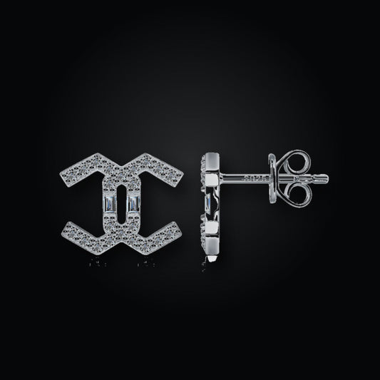 Iced Stud Earrings | Moissanite