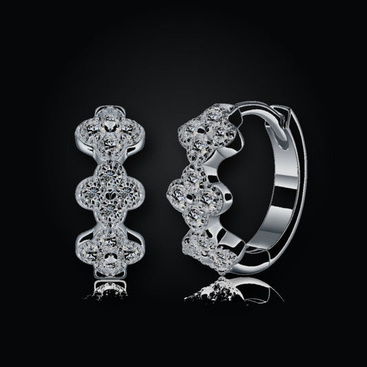 Iced Stud Earrings | Moissanite