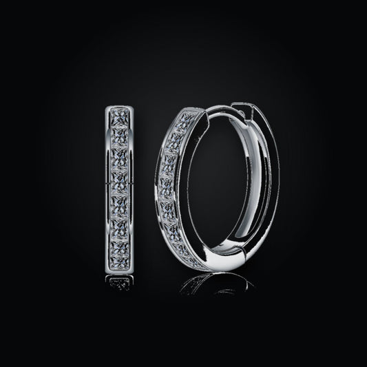Iced Stud Earrings | 2*2 | Moissanite