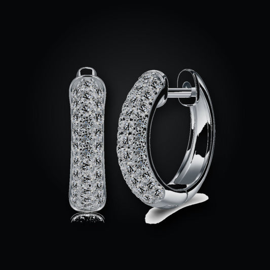 Iced Stud Earrings | Moissanite