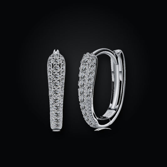 Iced Stud Earrings | Moissanite