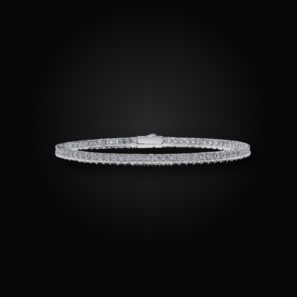 Iced Tennis Bracelet | Moissanite