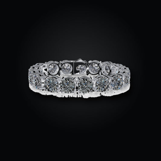 Iced Tennis Bracelet | 5.0ct | Moissanite