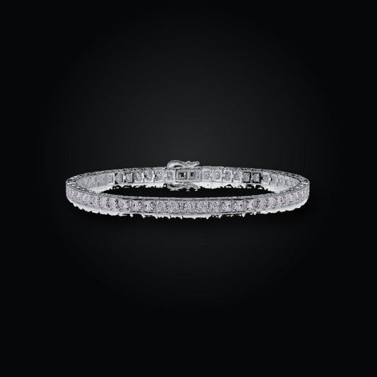 Iced Tennis Bracelet | 3*3 | Moissanite