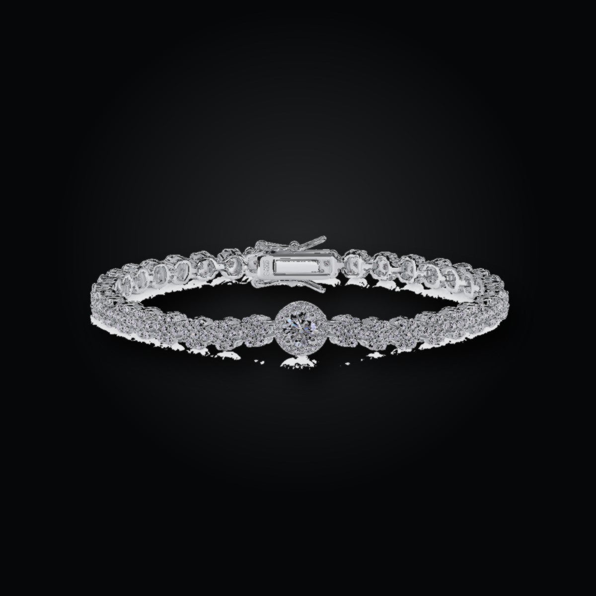 Iced Tennis Bracelet | 0.50ct | Moissanite