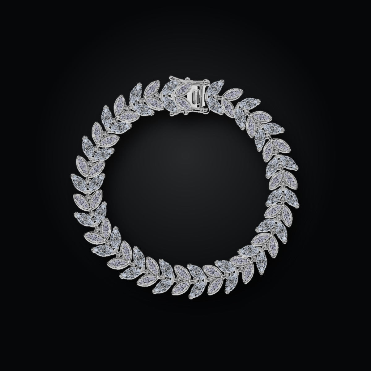 Iced Tennis Bracelet | 3*6 | Moissanite