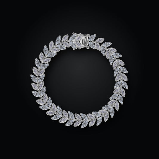 Iced Tennis Bracelet | 3*6 | Moissanite