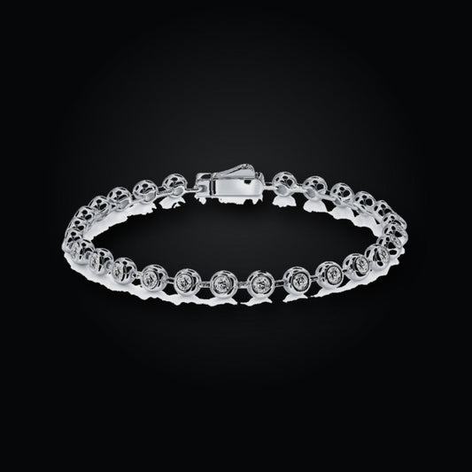 Iced Tennis Bracelet | 0.10ct | Moissanite