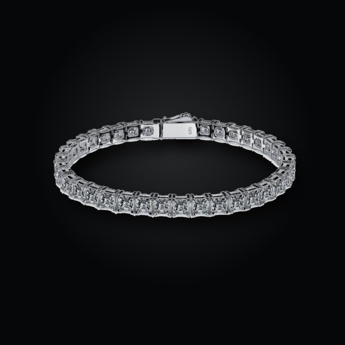 Iced Tennis Bracelet | 4*4 | Moissanite