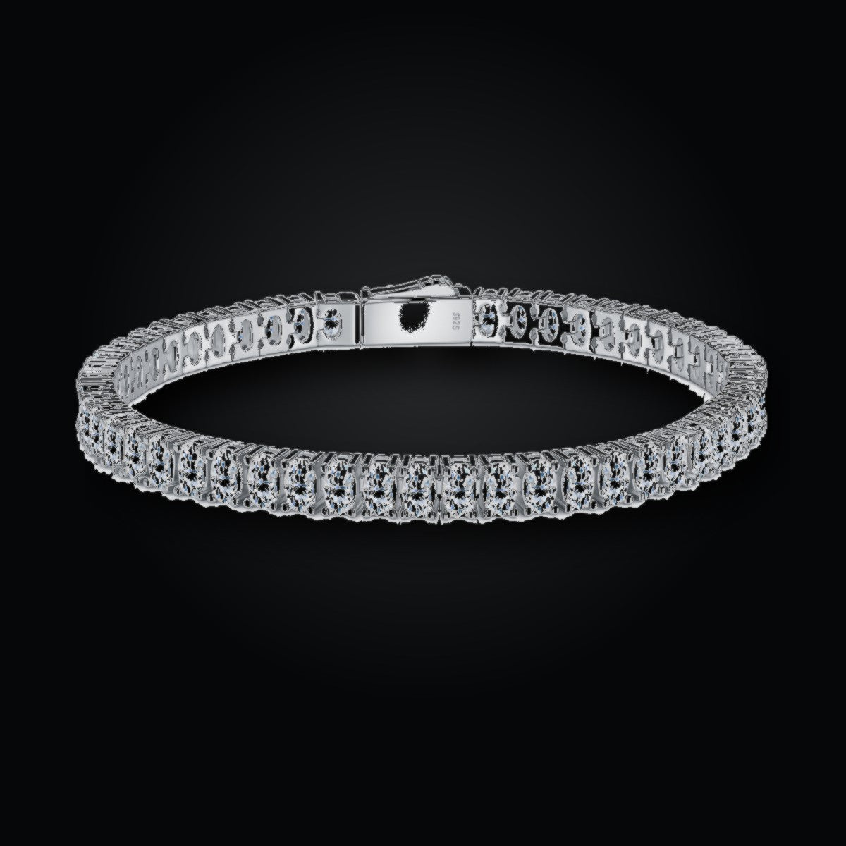 Iced Tennis Bracelet | 3*5 | Moissanite