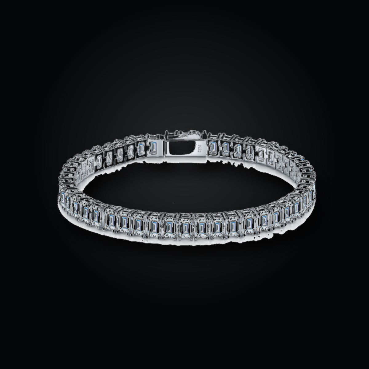 Iced Tennis Bracelet | 3*5 | Moissanite