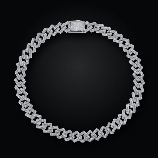 Iced Tennis Necklace | Moissanite