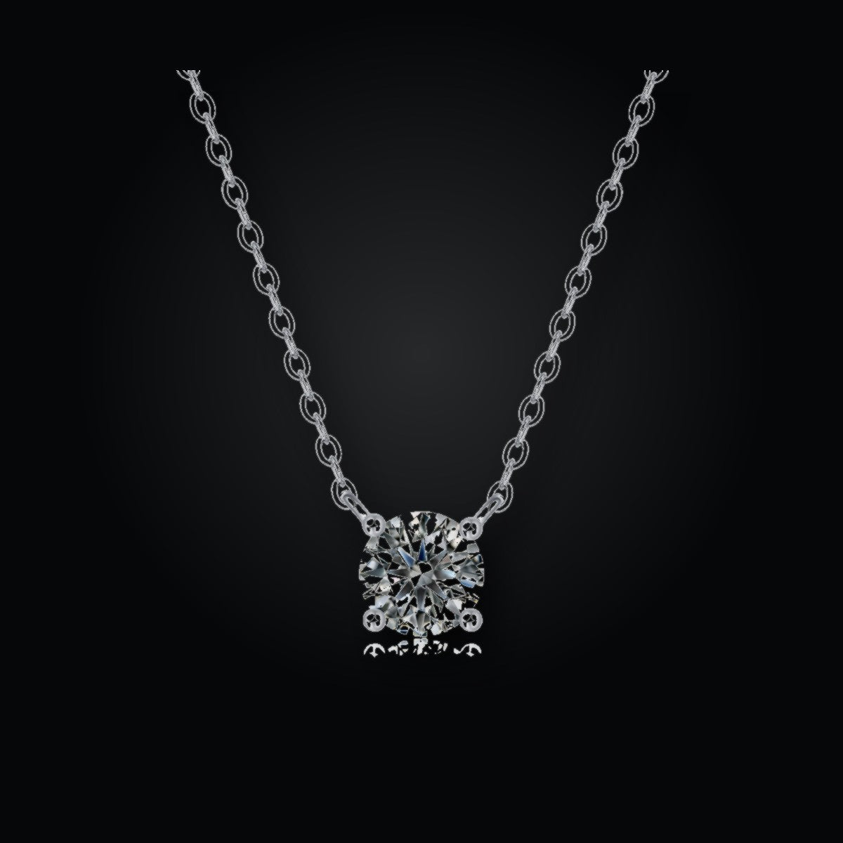 Forever Heart Necklace | 1.0ct | Moissanite