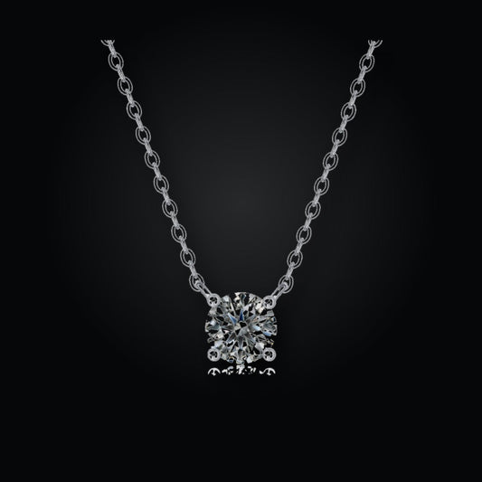 Forever Heart Necklace | 1.0ct | Moissanite