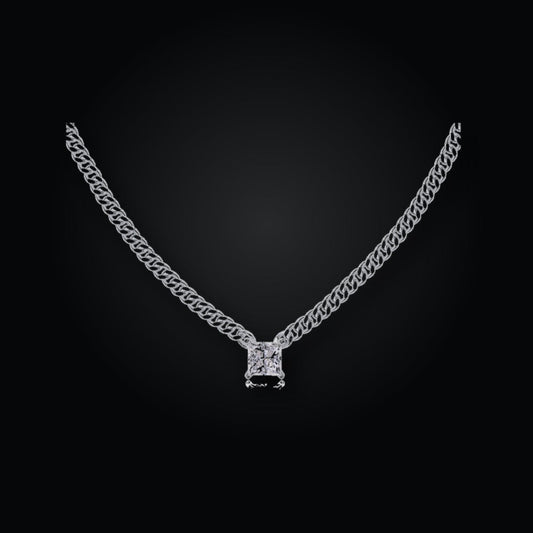 Iced Tennis Necklace | 5.5*5.5 | Moissanite
