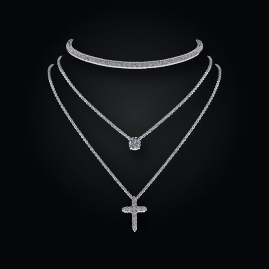Iced Tennis Necklace | Moissanite