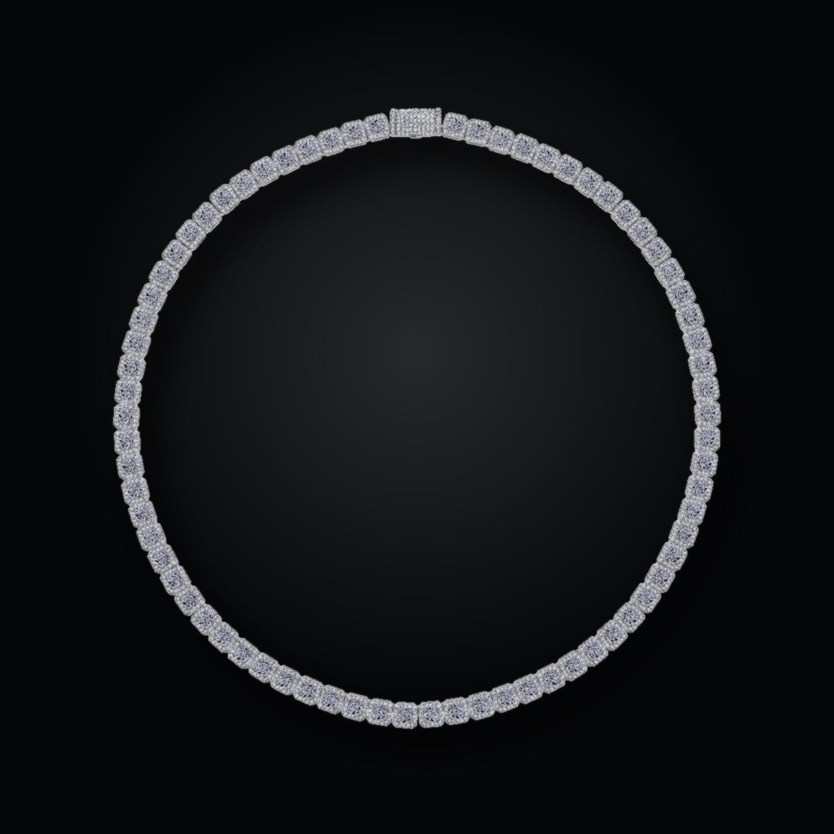 Iced Tennis Necklace | 0.50ct | Moissanite