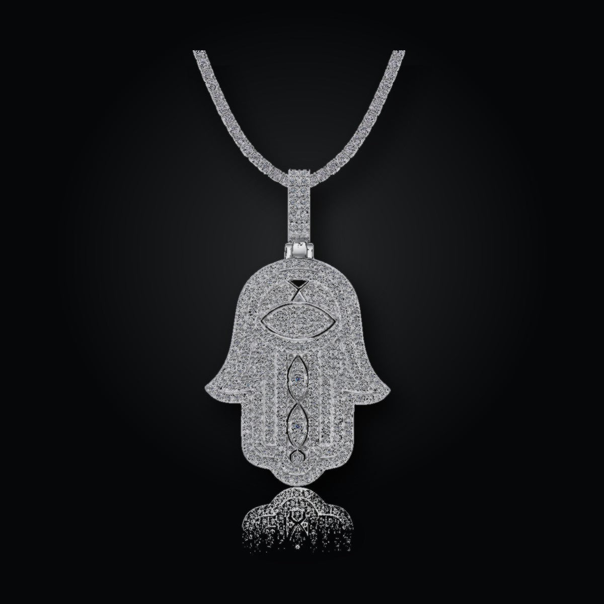 Iced Pendant | Moissanite