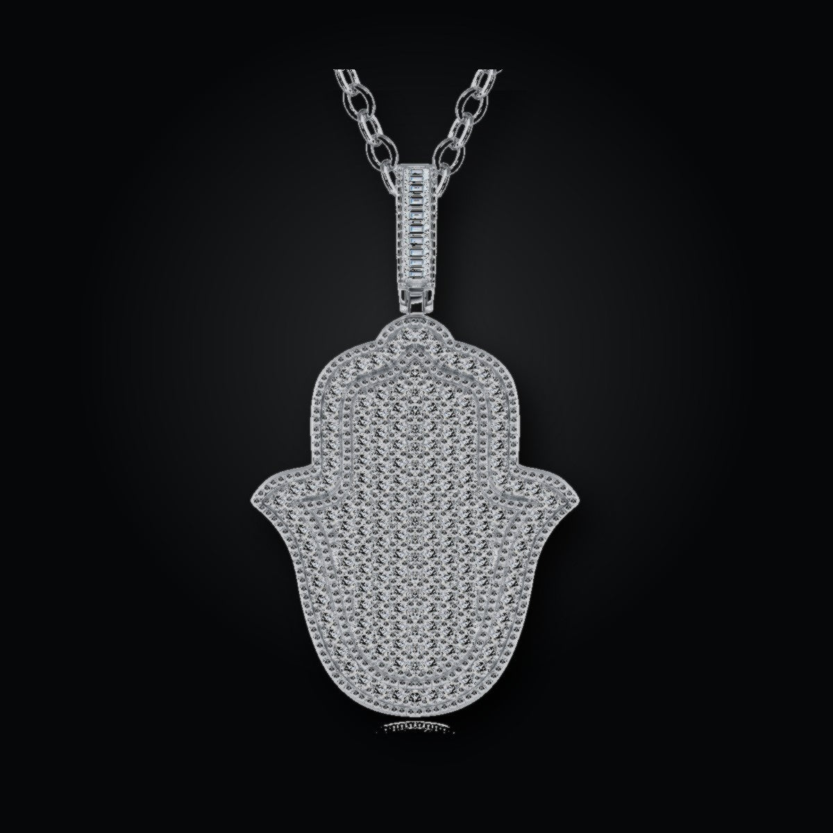 Iced Pendant | Moissanite
