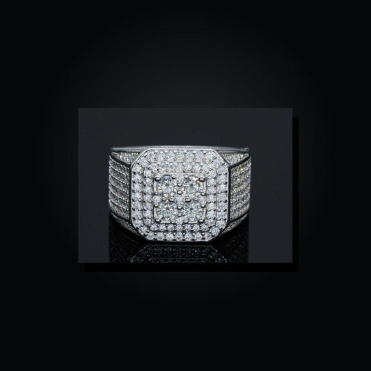 Iced Statement Ring | Moissanite