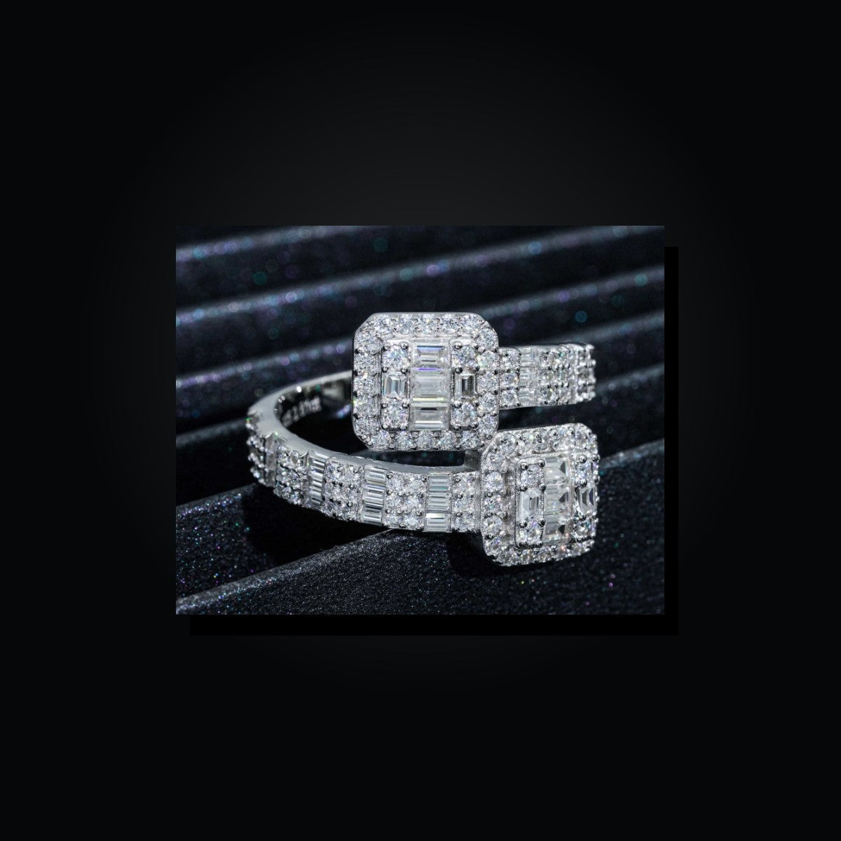 Iced Statement Ring | Moissanite