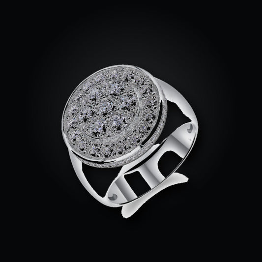 Iced Statement Ring | Moissanite