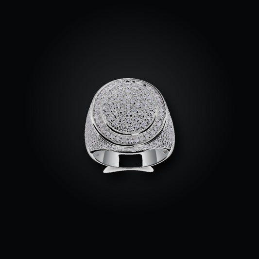 Iced Statement Ring | Moissanite