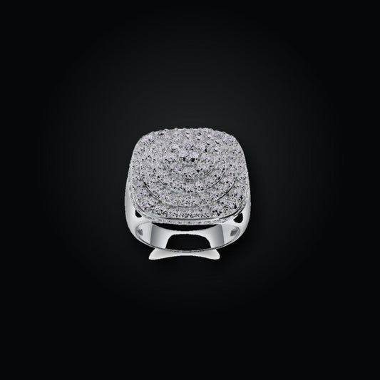 Iced Statement Ring | Moissanite