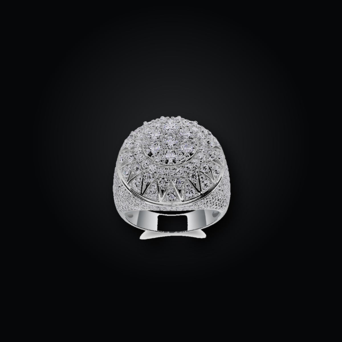 Iced Statement Ring | Moissanite