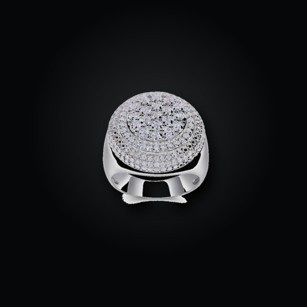 Iced Statement Ring | Moissanite