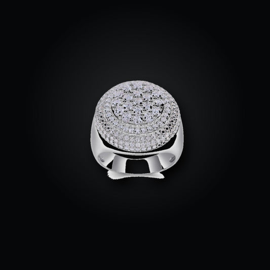 Iced Statement Ring | Moissanite