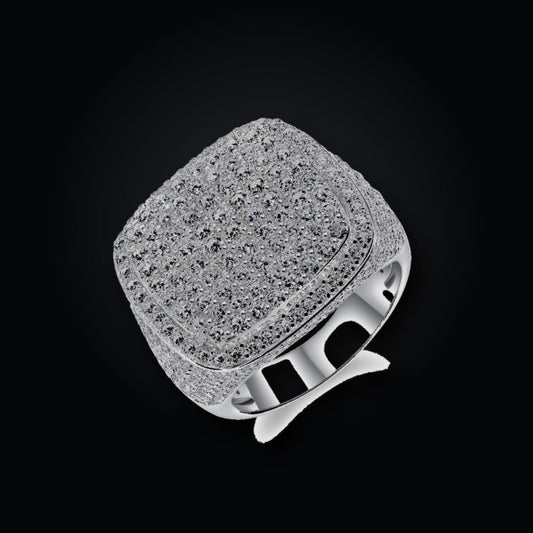 Iced Statement Ring | Moissanite