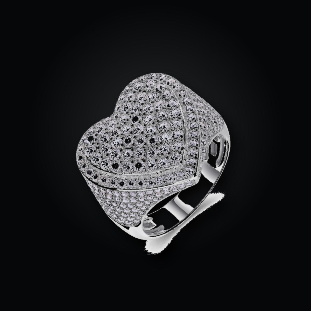 Iced Statement Ring | Moissanite