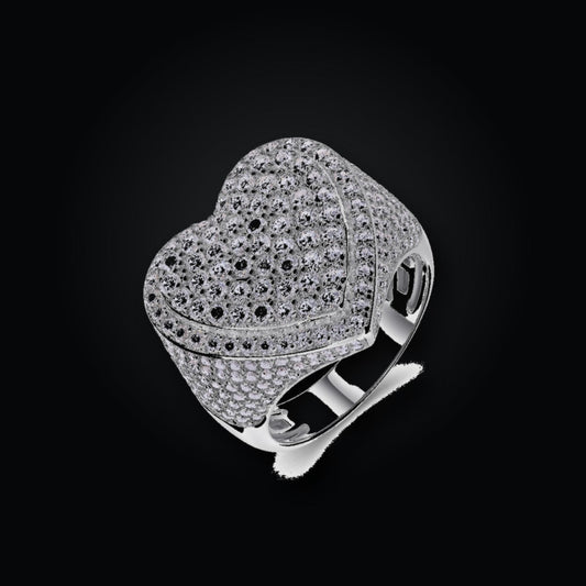 Iced Statement Ring | Moissanite