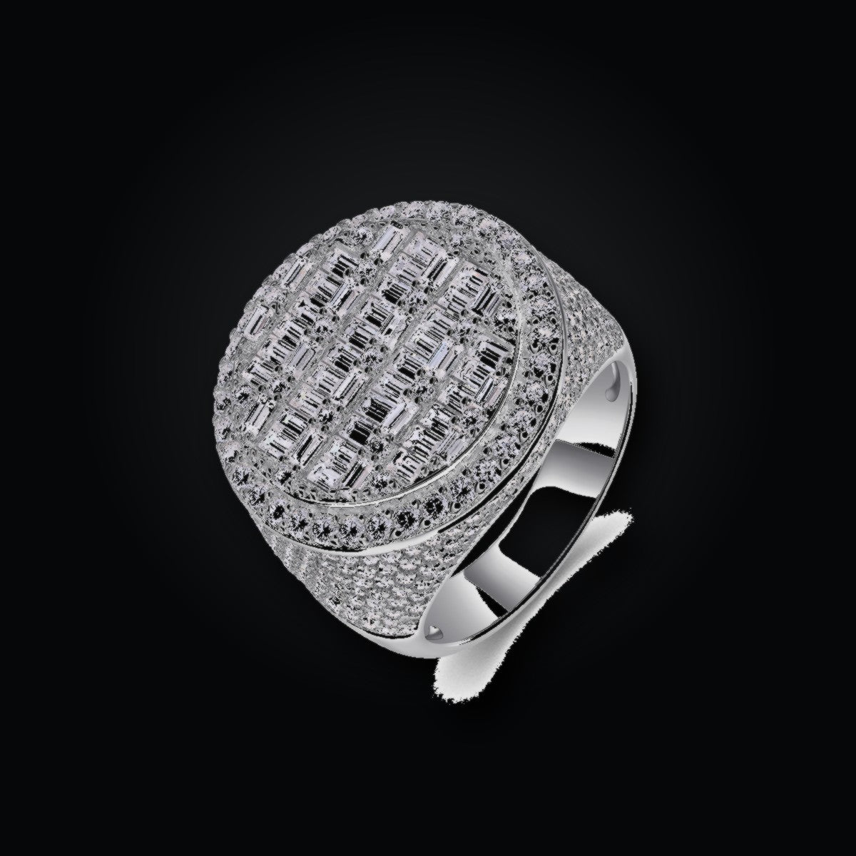 Iced Statement Ring | Moissanite