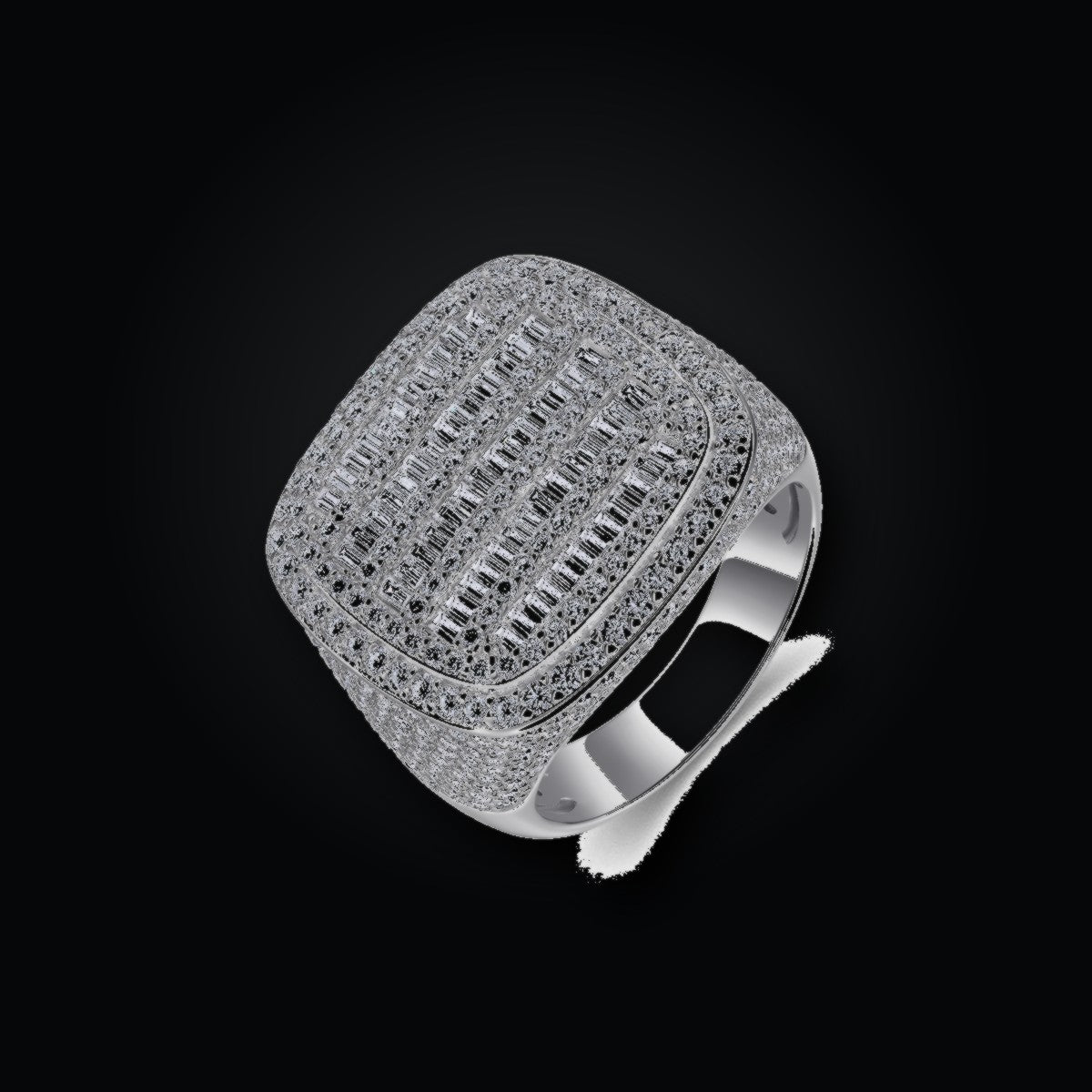 Iced Statement Ring | Moissanite