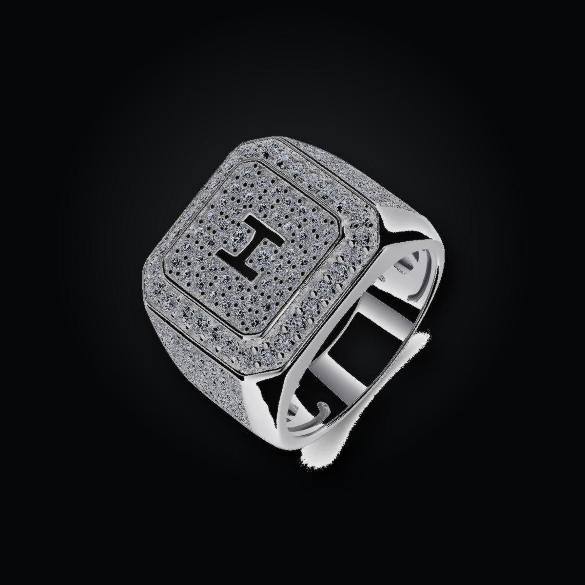 Iced Statement Ring | Moissanite