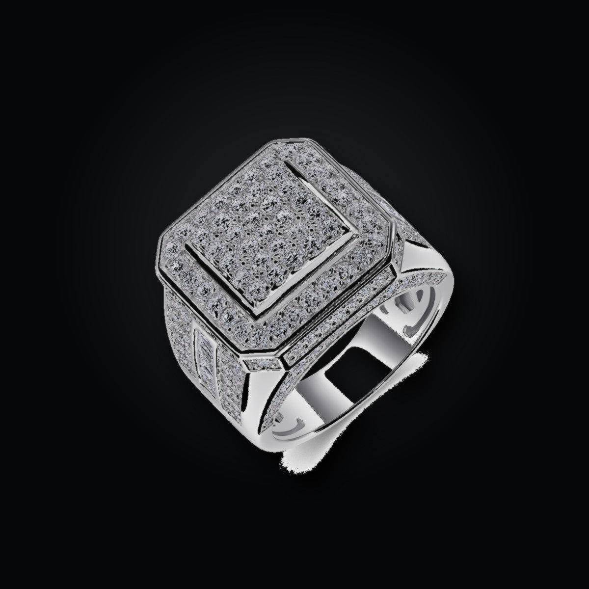 Iced Statement Ring | Moissanite