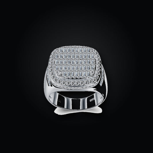 Iced Statement Ring | Moissanite