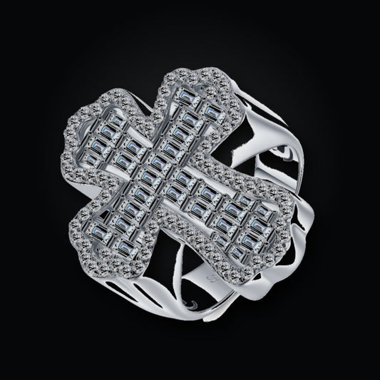 Iced Statement Ring | Moissanite