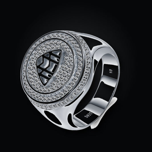 Iced Statement Ring | Moissanite