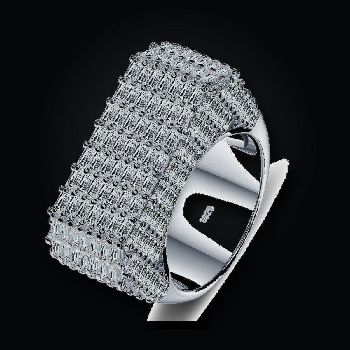 Iced Statement Ring | Moissanite