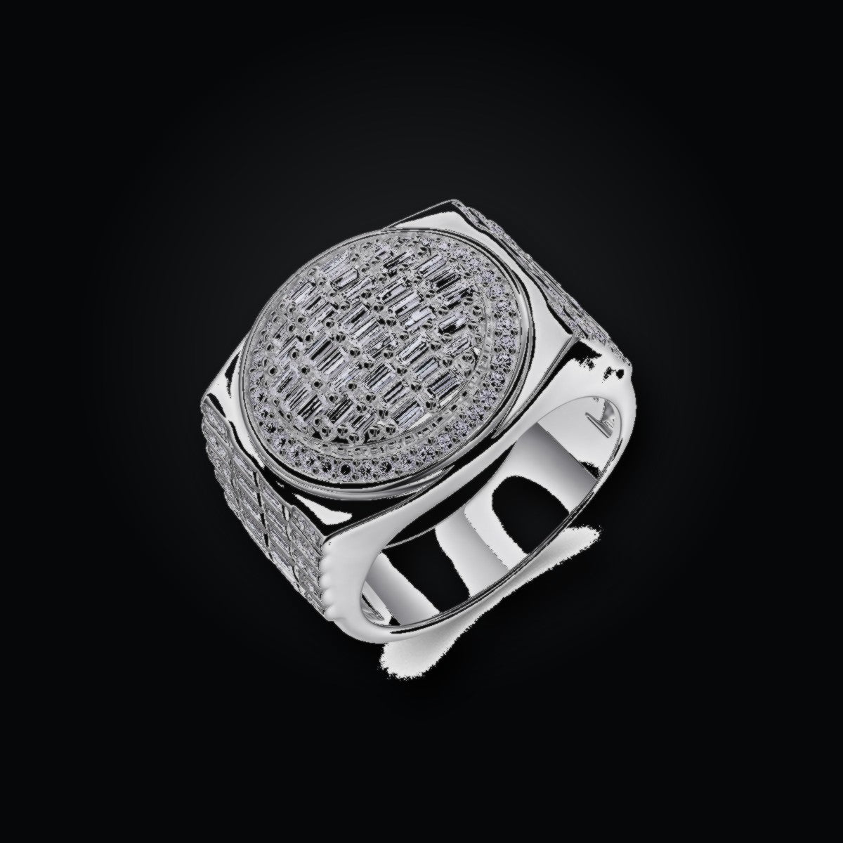 Iced Statement Ring | Moissanite