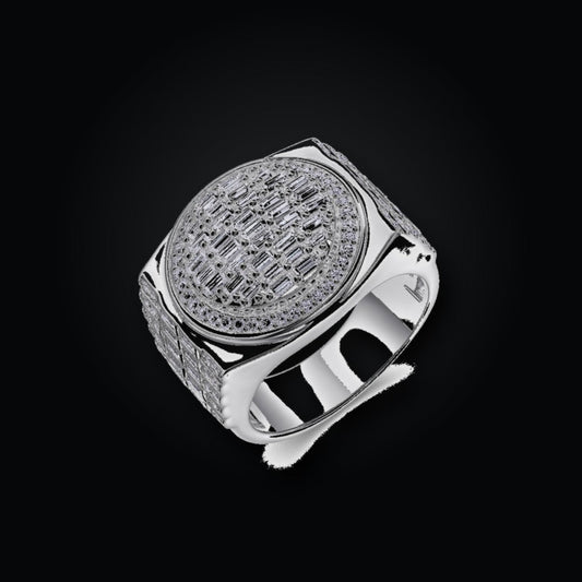 Iced Statement Ring | Moissanite