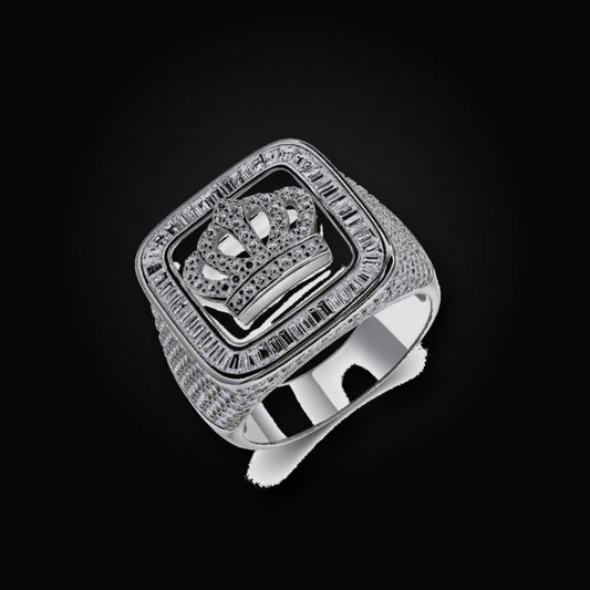 Iced Statement Ring | Moissanite