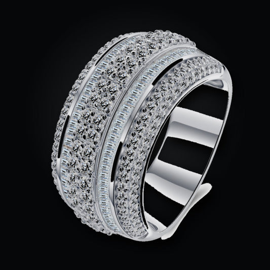 Iced Statement Ring | Moissanite