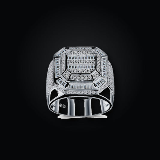Iced Statement Ring | Moissanite