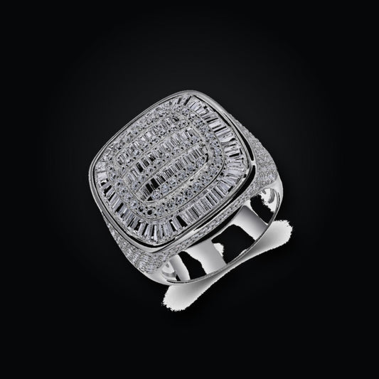Iced Statement Ring | Moissanite