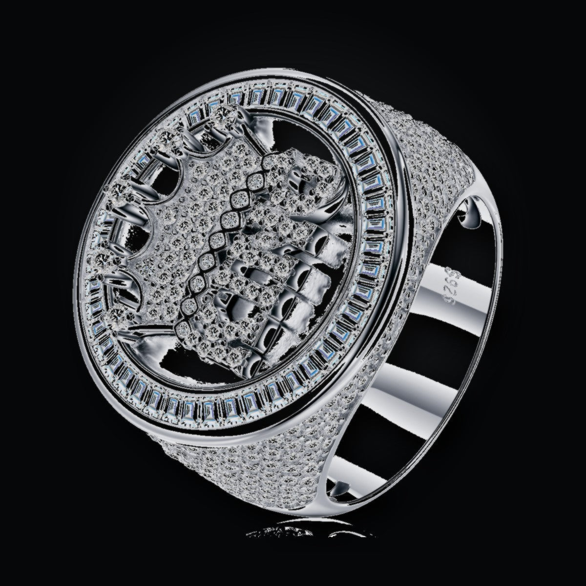 Iced Statement Ring | Moissanite