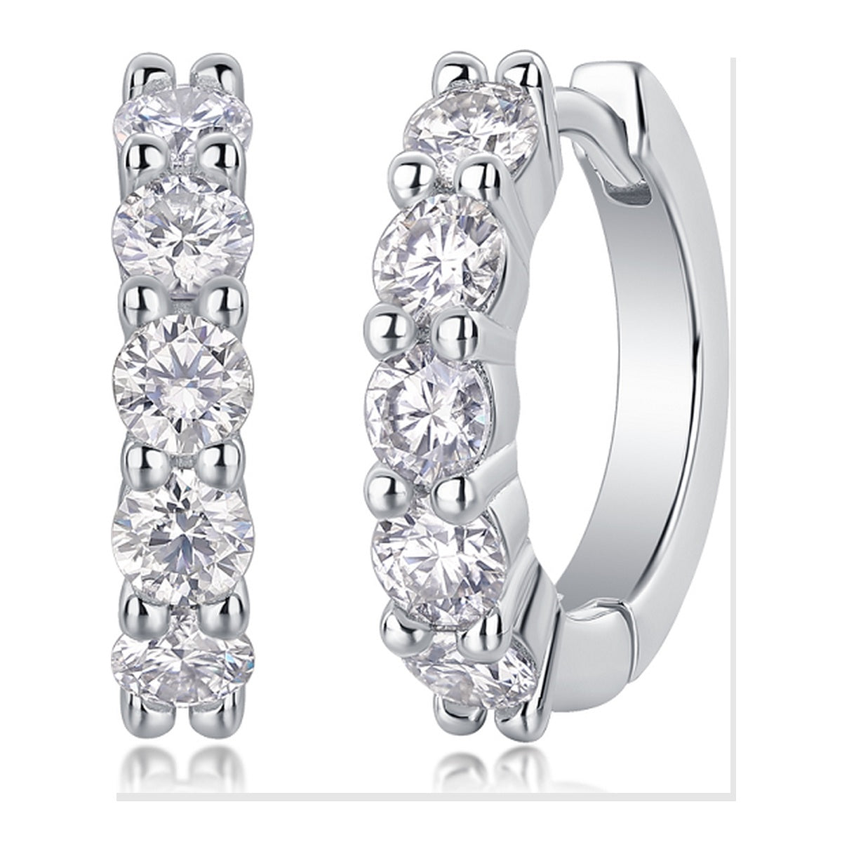 Iced Stud Earrings | Moissanite